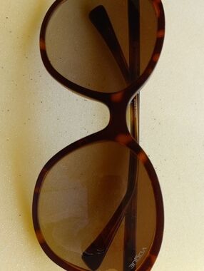 Vogue Tortoiseshell Round Sunglasses with Brown Lenses